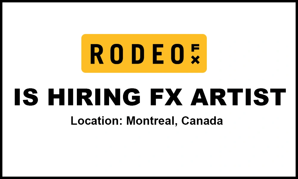 Senior FX Artist Rodeo FX, Canada 2026 thumb