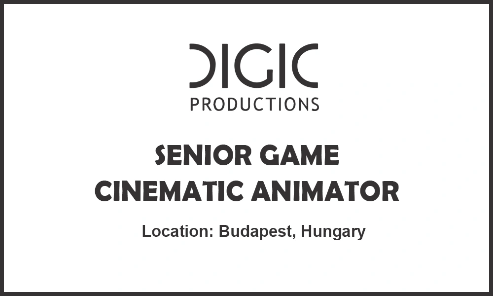 Senior Game Cinematic Animator DIGIC Pictures, Budapest thumb
