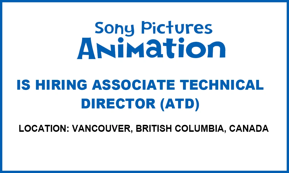 Sony Pictures Imageworks hiring Associate Technical Director thumb