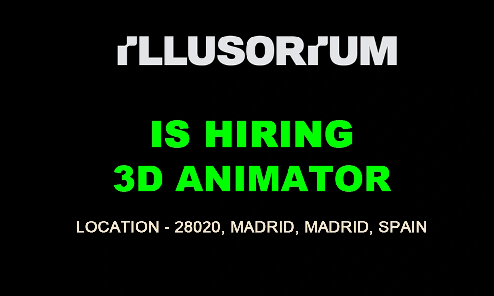 Spain Jobs 3D Animator job at Illusorium Studios thumb