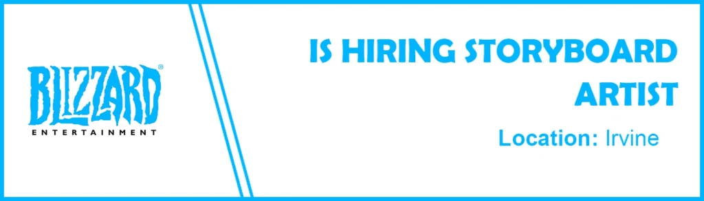 Storyboard Artist job at Blizzard Entertainment, 2026