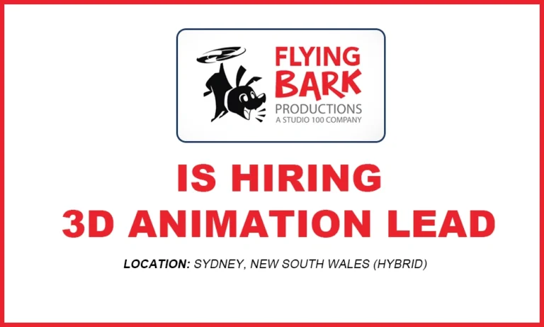 Top Sydney Jobs 3D Animation Lead, Flying Bark Productions thumb
