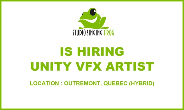 Unity VFX Artist job at Singing Frog Studio, 2026 thumb