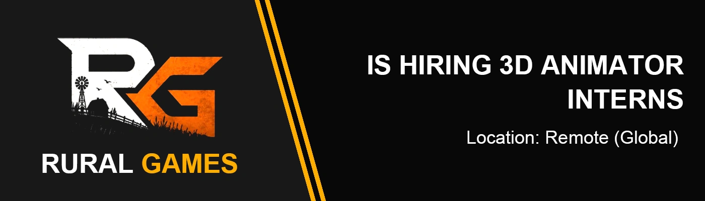 3D Animator Internship at Rural Games