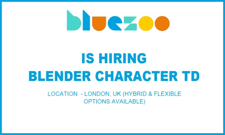Blue Zoo Animation Studio hiring Blender Character TD thumb