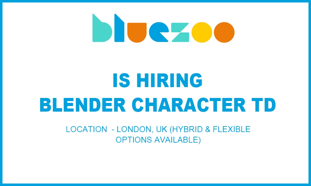 Blue Zoo Animation Studio hiring Blender Character TD thumb