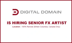 Digital Domain hiring Senior FX Artist, Remote THUMB
