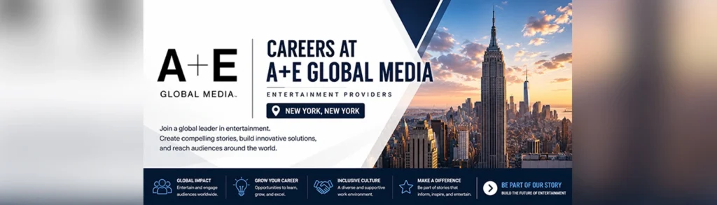 Explore a+e global media jobs Join Our Global Team