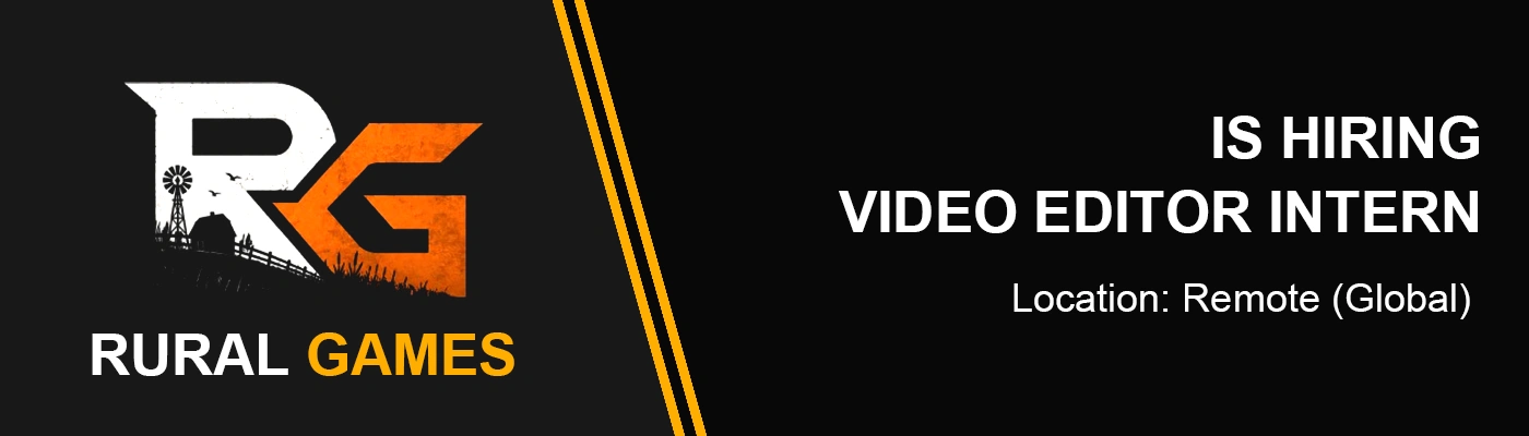 Hiring Video Editor Internship at Rural Games, 2026 % festybay Hiring Video Editor Internship at Rural Games, 2026