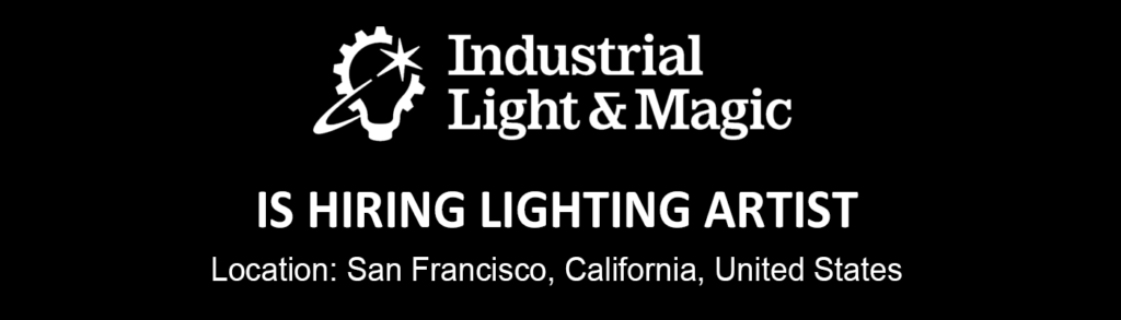 ILM USA hiring Lighting Artist, 2026