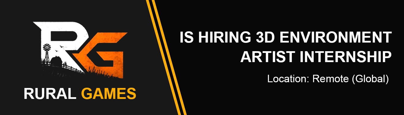 Join the Rural Games 3D Environment Artist Internship