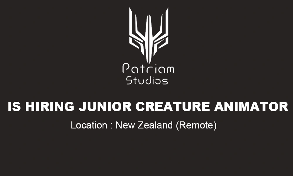 Junior Creature Animator at Patriam Studios hiring 3D, remote thumb