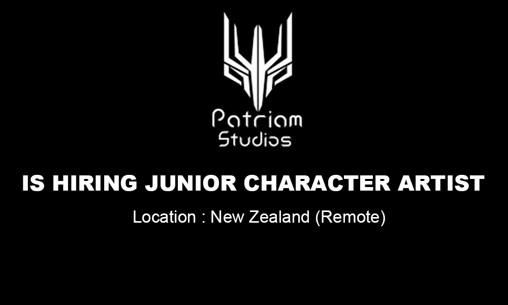 Patriam Studios 3D Junior Character Artist (Remote, New Zealand) thumb