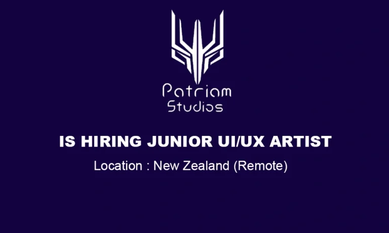 Patriam Studios UI_UX Artist Junior Remote