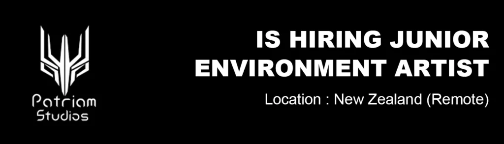 Patriam Studios hiring 3D Junior Environment Artist, Remote