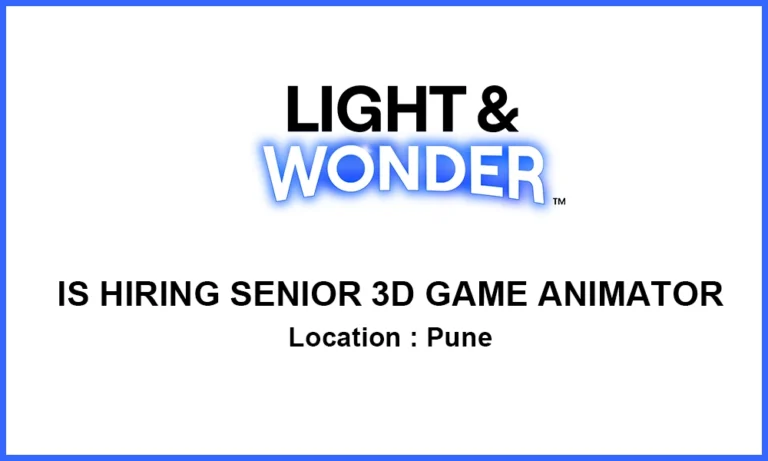 Pune Jobs Light & Wonder Senior 3D Game Animator thumb