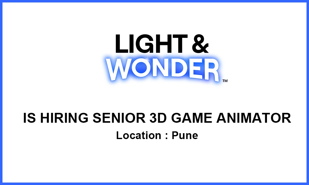 Pune Jobs Light & Wonder Senior 3D Game Animator thumb