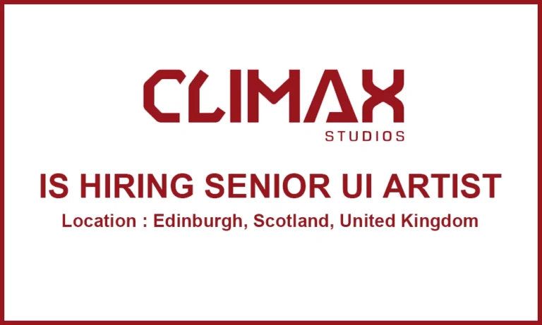 Senior UI Artist job at Climax Studios, 2026 thumb