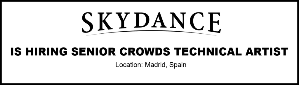 Skydance Animation is hiring Senior Crowds Artist, 2026