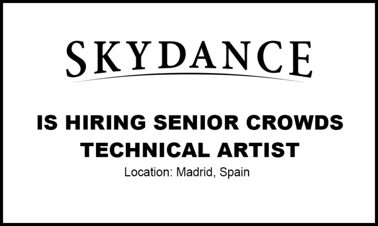 Skydance Animation is hiring Senior Crowds Artist thumb