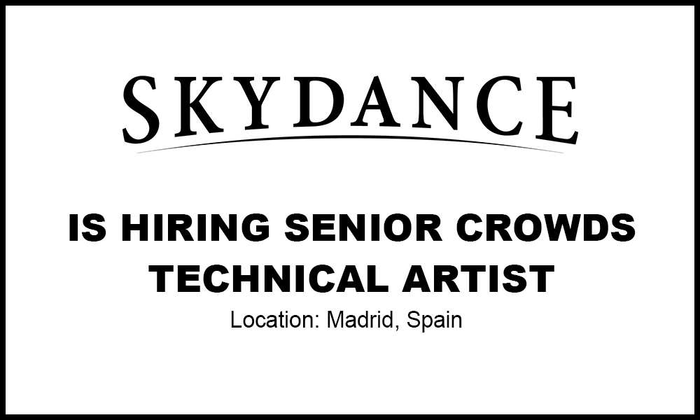 Skydance Animation is hiring Senior Crowds Artist thumb