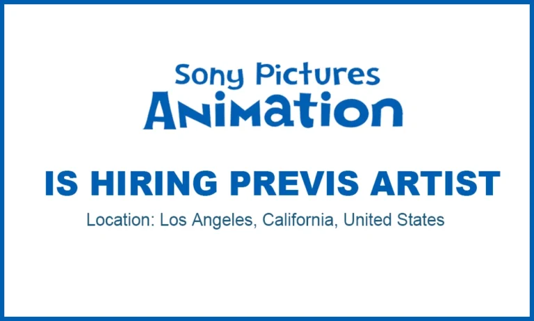 Sony Pictures Animation hiring Previs Artist, California thumb