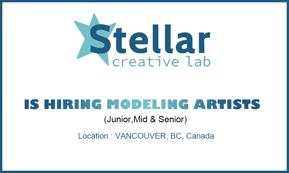 Stellar Creative Lab hiring Modeling Artists