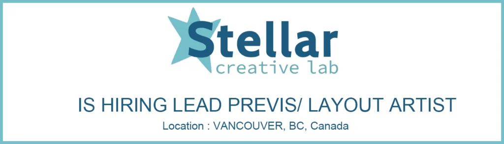 Stellar Creative Lab hiring Previs_3D Layout Lead, Canada thumb
