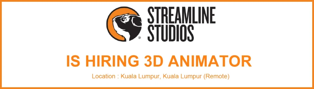 Streamline Studios is hiring 3D Animator (Freelance)