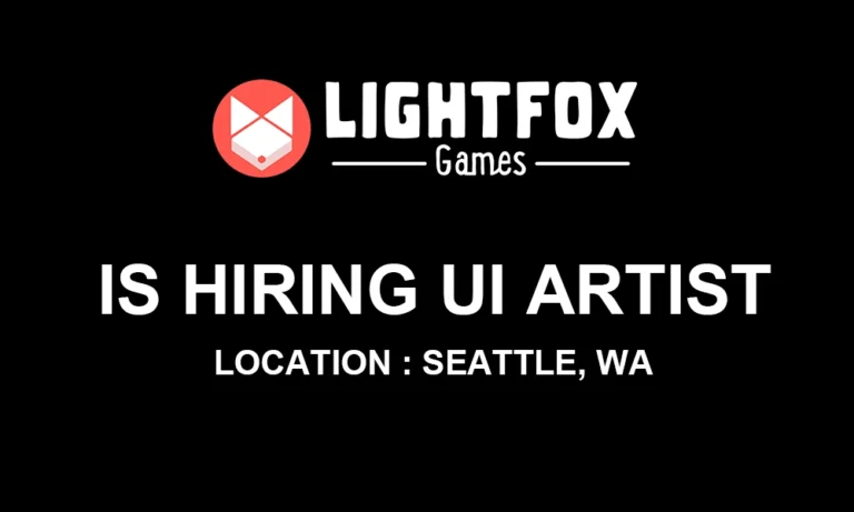 UI Artist needed at Lightfox Games, 2026