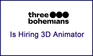 Three Bohemians Studio hiring 3D Character Animator, EU thumb