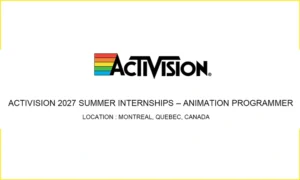 Activision 2027 Summer Internships – Animation thumb