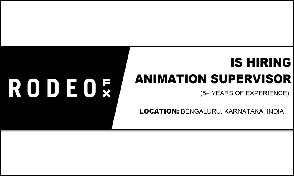 Rodeo FX is hiring Animation Supervisor, Bengaluru thumb