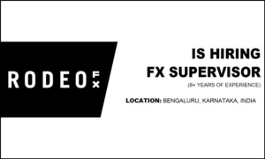 Rodeo FX is hiring FX Supervisor, Bengaluru-India thumb