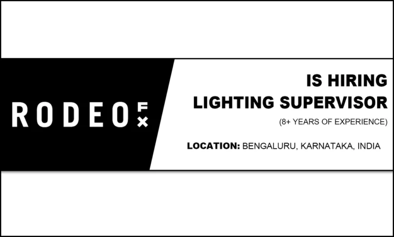 Rodeo FX is hiring Lighting Supervisor, Bengaluru thumb