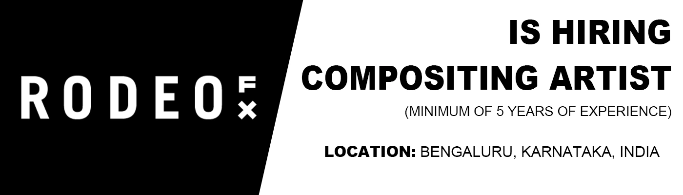 Rodeo FX is hiring Senior Compositing Artist, Bengaluru